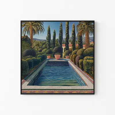 Glass Mosaic Tiles for Swimming Pool, Backsplash Wall Art, Bathroom, UV-Resistant Tiles