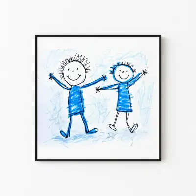 Personalized Friends Poster | Best Friend Gift | Custom Friendship Art Print | Name Illustration