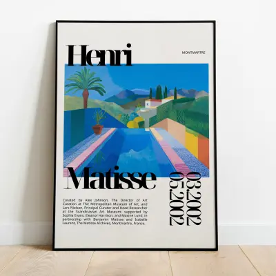Matisse The Pool Art Print, Exhibition Poster, Vintage Wall Art, Modern Home Decor