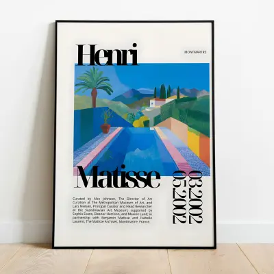 Henri Matisse The Pool Exhibition Poster, La Piscine Art Print, Modern Wall Art, Vintage Poster Decor