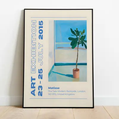 Matisse Exhibition Poster, Botanical Art Print, Plant Wall Art, Modern Home Decor, Fauvism Gallery Wall Art