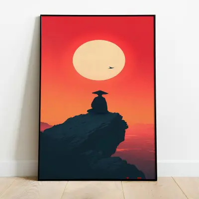 Mr Miyagi Karate Kid Poster, Japanese Bonsai Wall Art, 80s Movie Decor, Martial Arts Print, Quote Gift