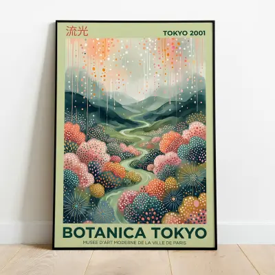 Wabi Sabi Botanical Print | Minimalist Ikebana Art | Japanese Garden Poster | Zen Wall Decor