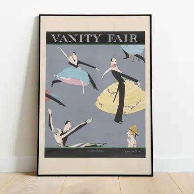 Vanity Fair Vintage Cover Poster, Retro Magazine Art Print, Classic Wall Art for Home