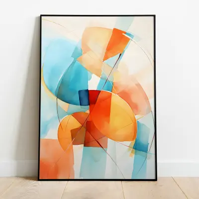 Abstract Modern Watercolor Poster Art Print Wall Art Available Framed or Digital Download