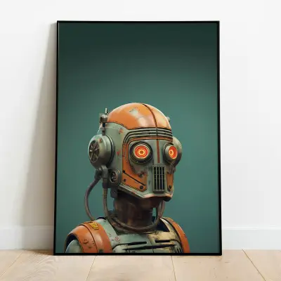Mr. Robot Future Retro Sci-Fi Poster Wall Art Tech Geek Print