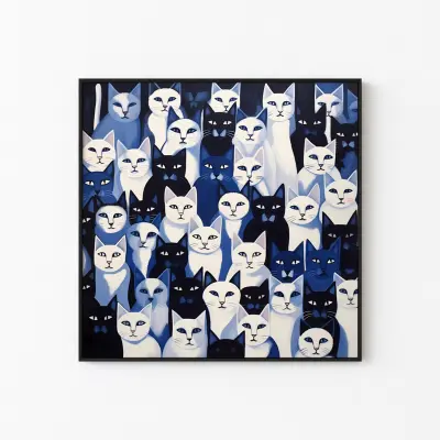 Cat Matisse Style Poster Print Colorful Modern Wall Art Fauvism Decor unframed