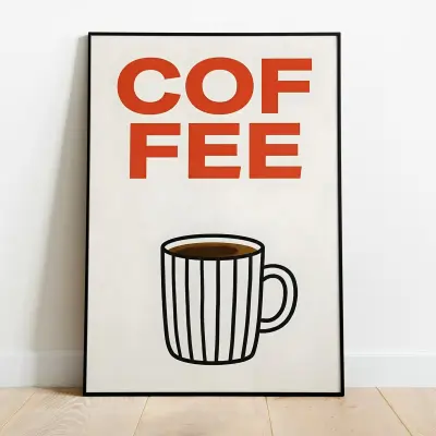 Minimalist Espresso Print Download Brutalist Typography Moka Pot Poster Slow Coffee Art Barista Gift
