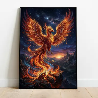Phoenix Firebird Mythology Poster Art Print