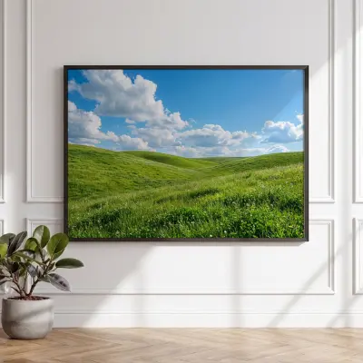 Poster Windows XP Background Bliss Hill Landscape Art Print Wall Decor