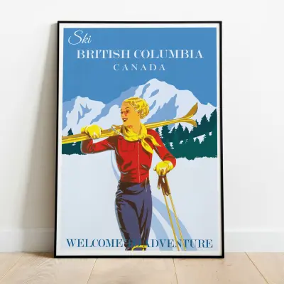 Poster British Columbia Travel Canada