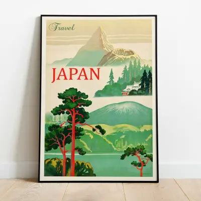 Poster Art Print Japan Vintage Travel Design