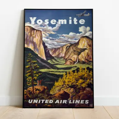 Vintage Travel Poster Art Print Retro Illustration Wall Art