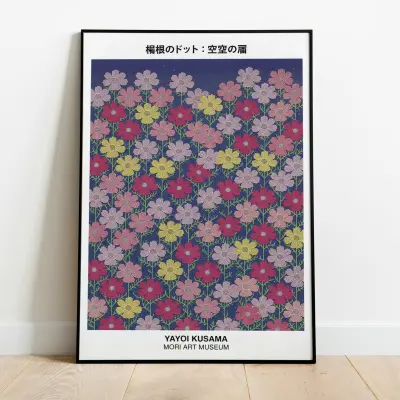 Kusama Poster Infinite Dots Cosmos Garden Japanese Wall Art Print