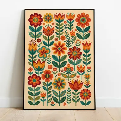 Poster Art Print Abstract Geometric Shapes Minimalist Scandinavian Wall Decor