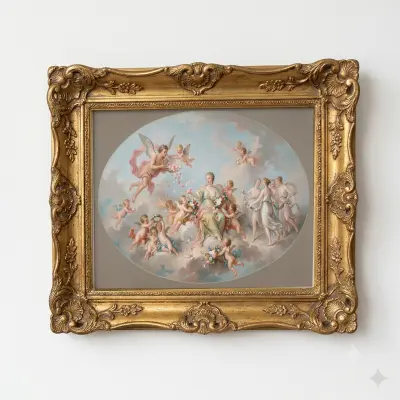 Rococo Cherubs Art Print: French Mythological Allegory