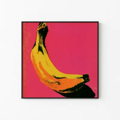 Poster Warhol Style Banana Illustration Art Print Pop Art