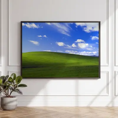 Poster Art Print Windows XP Desktop Background Landscape Image Meadow Hill Nature