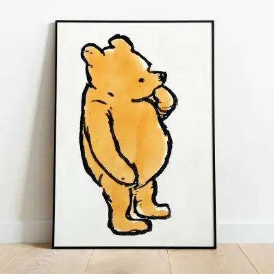 Poster Winnie The Pooh Classic AA Milne EH Shepard Childrens Book Illustration 1926