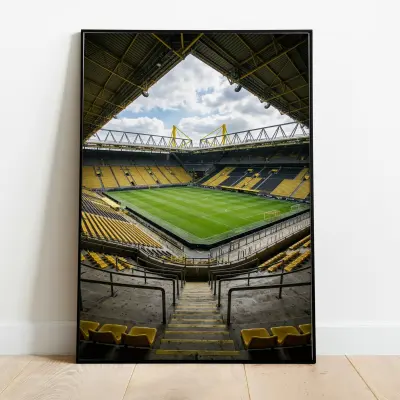 Signal Iduna Park Stadium Panorama Empty Borussia Dortmund Home Ground Photography Wide Angle
