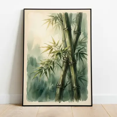 Bamboo Grove Wall Art Arashiyama Forest Japan Japanese Nature Bamboo Art Print