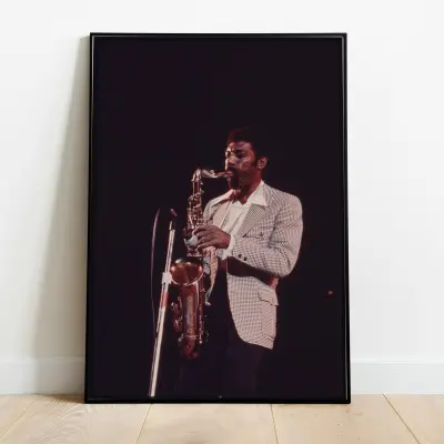 Poster Jazz Saxophonist Chicago Performance 1973 Art Print