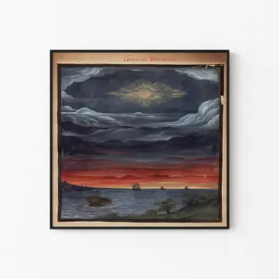 Geben or Tenaculum Art Print Motif from 1587 Comet Book