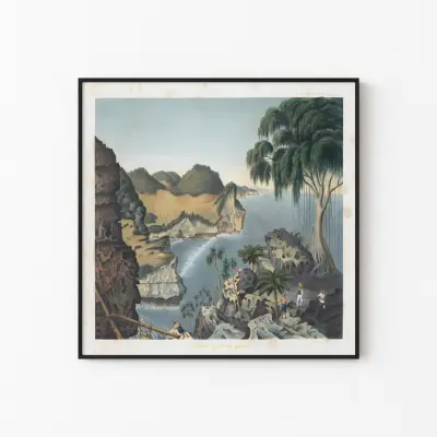 Art Print South Coast Java Franz Wilhelm Junghuhn Historical Lithograph Indian Ocean