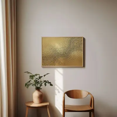 Wabi Sabi Wall Art, Japandi Print, Neutral Toned Geometric Art, Framed Minimalist Decor