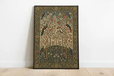 William Morris Tree of Life Print, Arts and Crafts Movement Poster, Intricate Botanical Decor Maximalist Gallery Wall